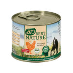 6 x 200 g best nature cats bio poulet et courgette nourriture humide pour chat