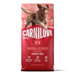 12 kg carnilove active adult cerf, renne et sanglier - croquettes pour chien