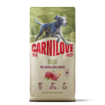 12 kg carnilove true fresh junior large breeds canard croquettes pour chien