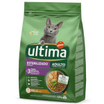 2, 5kg ultima strilis, poulet pour chat croquettes chat