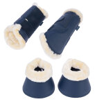 Lot �conomique : nomad tales set 2 gu�tres de dressage , 2 cloches � sabots bleu marine t. . l. cheval ...