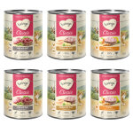 Feringa classic meat menu 6 x 800 g pour chat - lot mixte ii : volaille, agneau & lapin, poulet & truite ...