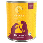 Herrmann's menu bio classic 6 x 800 g pour chien - poulet bio, riz bio