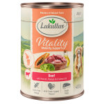 6x400g articulations boeuf (sans crales) lukullus vitality nourriture humide pour chien
