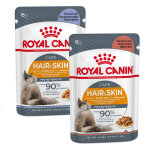Lot mixte 24 x 85 g royal canin en gel�e et en sauce - hair & skin care en sauce et en gel�e