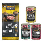 Lot mixte belcando 15 kg / 12, 5 kg + 6 x 400 g pour chien - adult active (12, 5 kg)