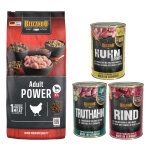 Lot mixte belcando 15 kg / 12, 5 kg + 6 x 400 g pour chien - adult power (12, 5 kg)