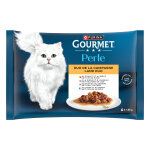 Lot mixte gourmet perle 4 x 85 g pour chat - les duos de la campagne
