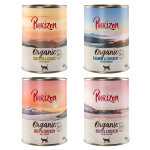 6x400g organic purizon paquet mixte nourriture humide pour chats