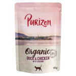 Purizon organic bio 6 x 85 g pour chat - canard, poulet, courgettes
