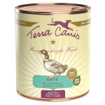 6x800g terra canis canard, riz complet, betterave rouge, poire et s�same - p�t�e pour chien