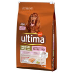 Ultima medium / maxi sensitive saumon pour chien - 7 kg