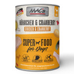 6x800g mac's adulte poulet, canneberge, nourriture pour chien humide