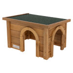 Maison pour rongeurs de kerbl pet 45 x 32 x 27 cm, pour lapin