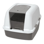 Maison de toilette catit jumbo pour chat - gris fonc