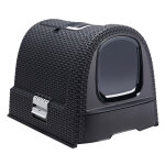 Maison de toilette curver anthracite pour chat