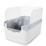 Maison de toilette modkat tray pour chat - blanc Maison de toilette modkat tray pour chat - blanc