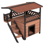 Maisonnette l 77 x l 56, 4 x h 72, 4 cm - pour chat et petit chien Maisonnette l 77 x l 56, 4 x h 72, 4 cm - pour chat et petit chien