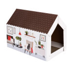Maisonnette home xl hiver avec griffoir pour chat - l 58 x l 36 x h 41 cm Maisonnette home xl hiver avec griffoir pour chat - l 58 x l 36 x h 41 cm
