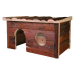 Maisonnette rongeur en rondin jerrikl40 x l23 x h20cm - maisonnette pour rongeur