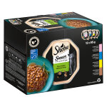 Les barquettes de sheba 12 x 85 g pour chat - sauce lover (saumon, thon, poulet, canard)