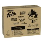 M�gapack felix tendres effil�s 80 x 85 g pour chat - boeuf, poulet, thon, cabillaud