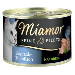 Miamor filets fins naturels 6 x 156 g pour chat - thon skipjack