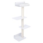 Modern living san francisco meuble � griffer mural arbre � griffer mural, blanc chat