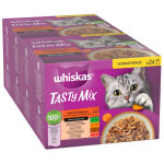 48x85g whiskas tasty mix recettes de campagne en sauce - p�t�e pour chat