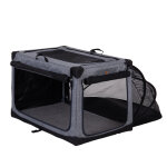 Niche pliable pet home pour chien et chat - taille xl : l 71 x p 106 x h 68, 5 cm - gris Niche pliable pet home pour chien et chat - taille xl : l 71 x p 106 x h 68, 5 cm - gris