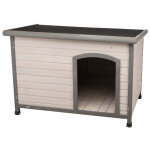 Niche trixie natura classic  toit plat pour chien - taille l: l 116 x l 79 x h 82 cm, gris