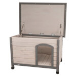 Niche trixie natura classic  toit plat taille s - m: l 85 x l 60 x h 58 cm, gris
