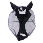 Nomad tales masque anti - mouches avec oreilles, noir cob cheval