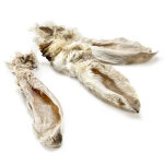 Oreilles de lapin avec poils (200g, 10 friandises) wolf of wilderness - pour chien