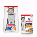 Pack bi - nutrition : 1 paquet de croquettes + 24 x 85 g de sachets hill's science plan - mature adult ...