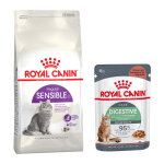 Pack bi - nutrition : croquettes + sachets royal canin - sensible 33 (4 kg) + sachets digestive care ...