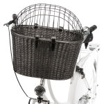 Panier avant pour vélo en osier trixie pour chien - l44xl34xh41cm Panier avant pour vélo en osier trixie pour chien - l44xl34xh41cm