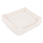 Panier modern living helena pour chien - l 65 x l 60 x h 18 cm, beige Panier modern living helena pour chien - l 65 x l 60 x h 18 cm, beige