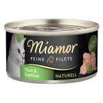 Lot miamor filets fins naturels 24 x 80 g pour chat - thon, lgumes