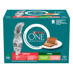 Paquet mixte (2 varits) 48 x 85 g purina one sterilised nourriture humide chat
