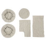 Pièces de rechange natural paradise - set de coussins magnolia xl plus : vert gris, corde Pièces de rechange natural paradise - set de coussins magnolia xl plus : vert gris, corde