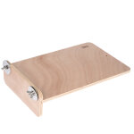 Plate - forme tiaki en bois pour cage - l 30 x l 20 cm