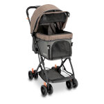 Poussette hafenbande sailor marron clair / taupe - pour chien et chat