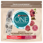 Purina one sans crales chat strilis boeuf - 1, 1 kg