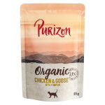 Purizon organic bio 6 x 85 g pour chat - poulet, oie, potiron