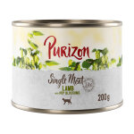 Purizon single meat 6 x 200 g pour chat - agneau, fleurs de houblon