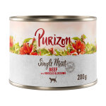 Purizon single meat 6 x 200 g pour chat - boeuf, fleurs d'hibiscus