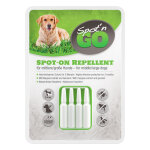 4 pipettes de 1, 5 ml rpulsif spot'n go 2 applications pour grand chien