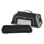 Sac de transport boarding de trixie airline noir / gris 55x23x40 cm chien