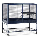 Savic royal suite single unit 100, bleu marine, cage principale, 99, 8 x 63, 2 x 99 cm pour petits animaux ...